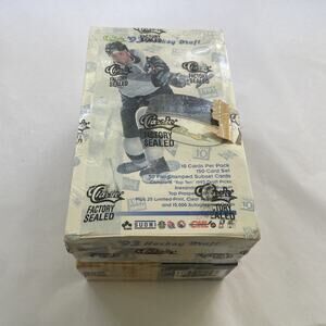 Classic Games Trading Cards RARE Factory Sealed Double Box Set Basketball/hockey